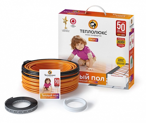 «Теплолюкс» Tropix ТЛБЭ - нагревательный кабель для теплого пола